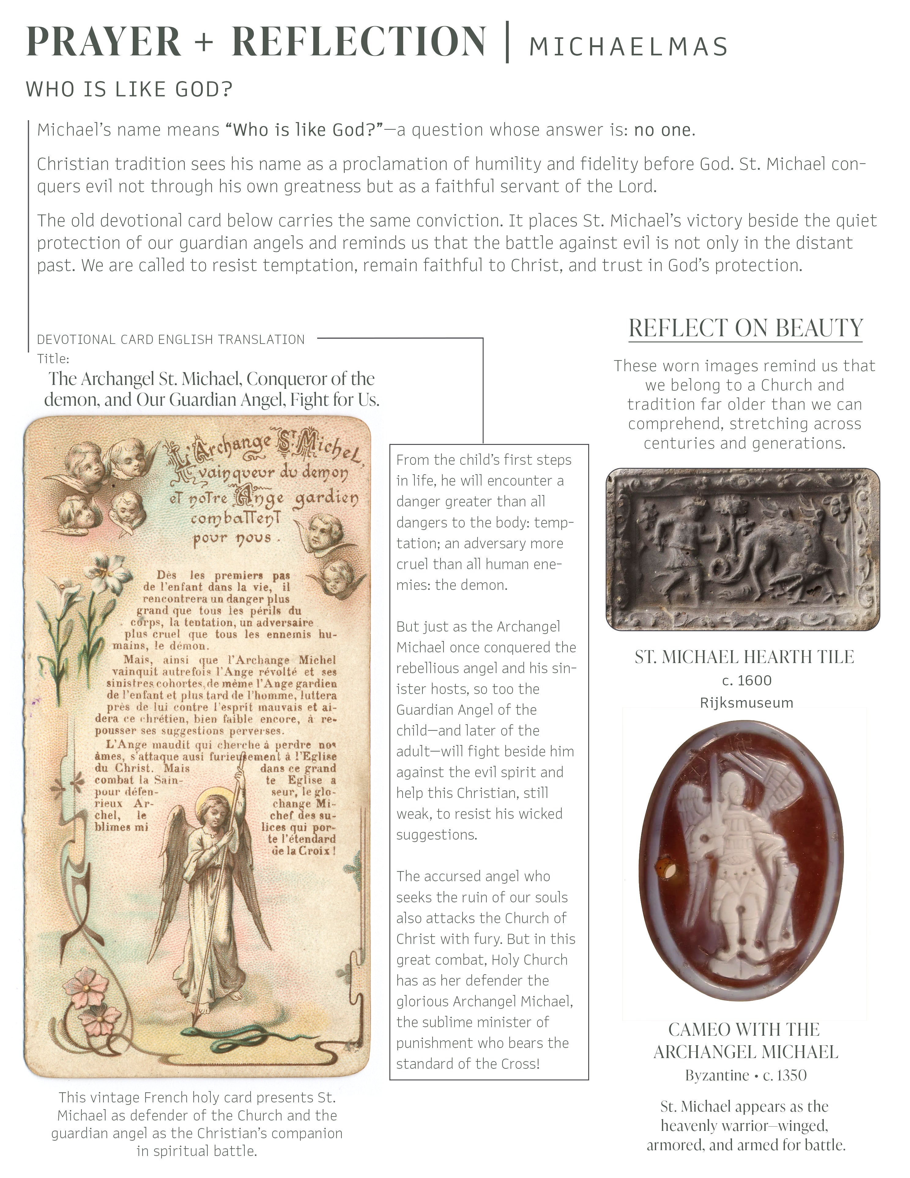 September | Michaelmas — Liturgy + Home Digital Guide