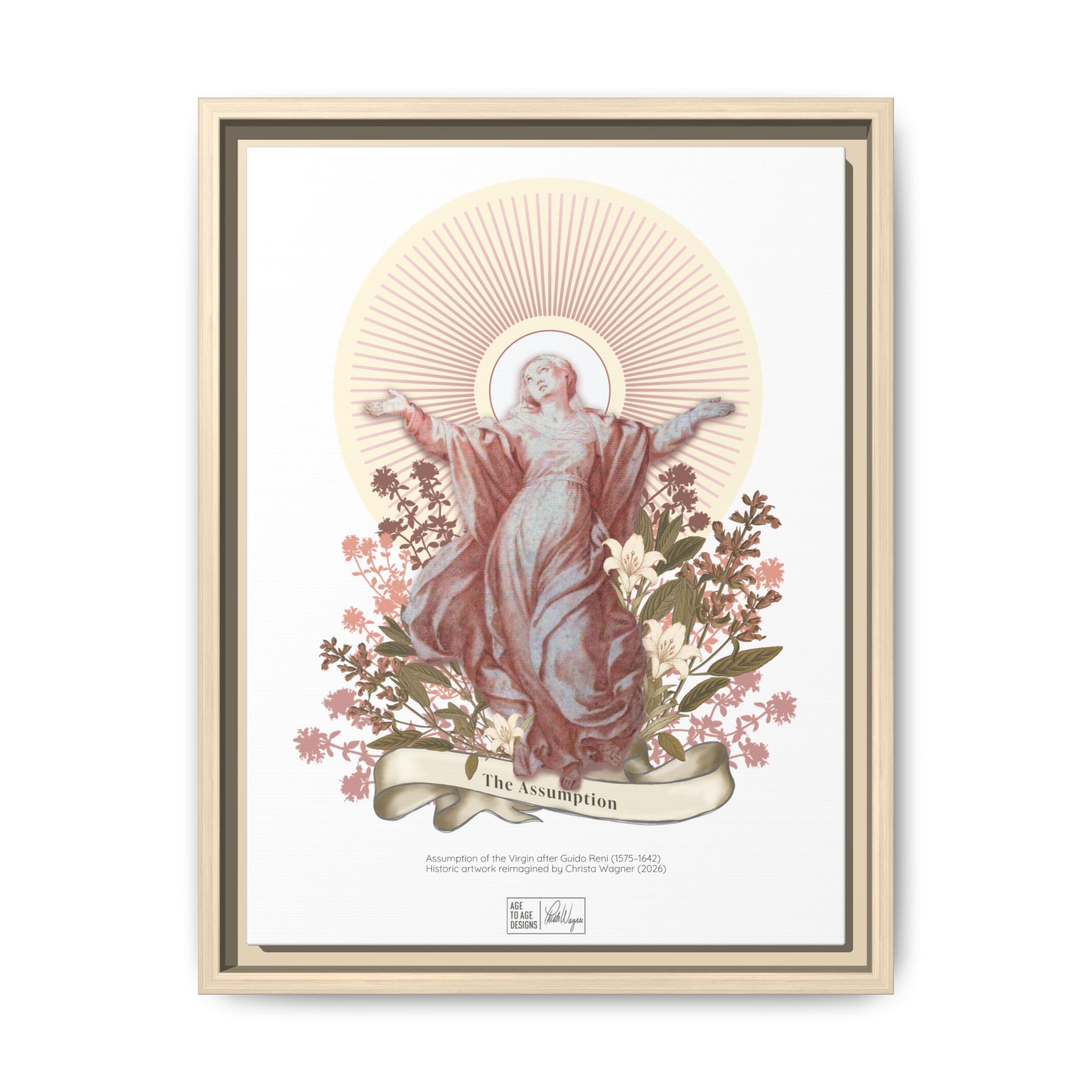 The Assumption Matte Canvas, Framed (Multi-color)