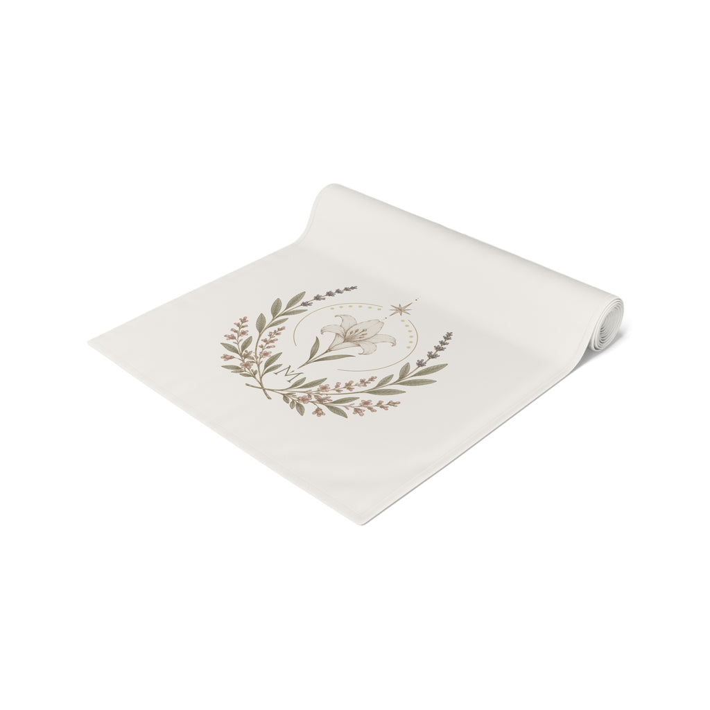 Marian Feast Emblem Table Runner (Cotton, Poly)