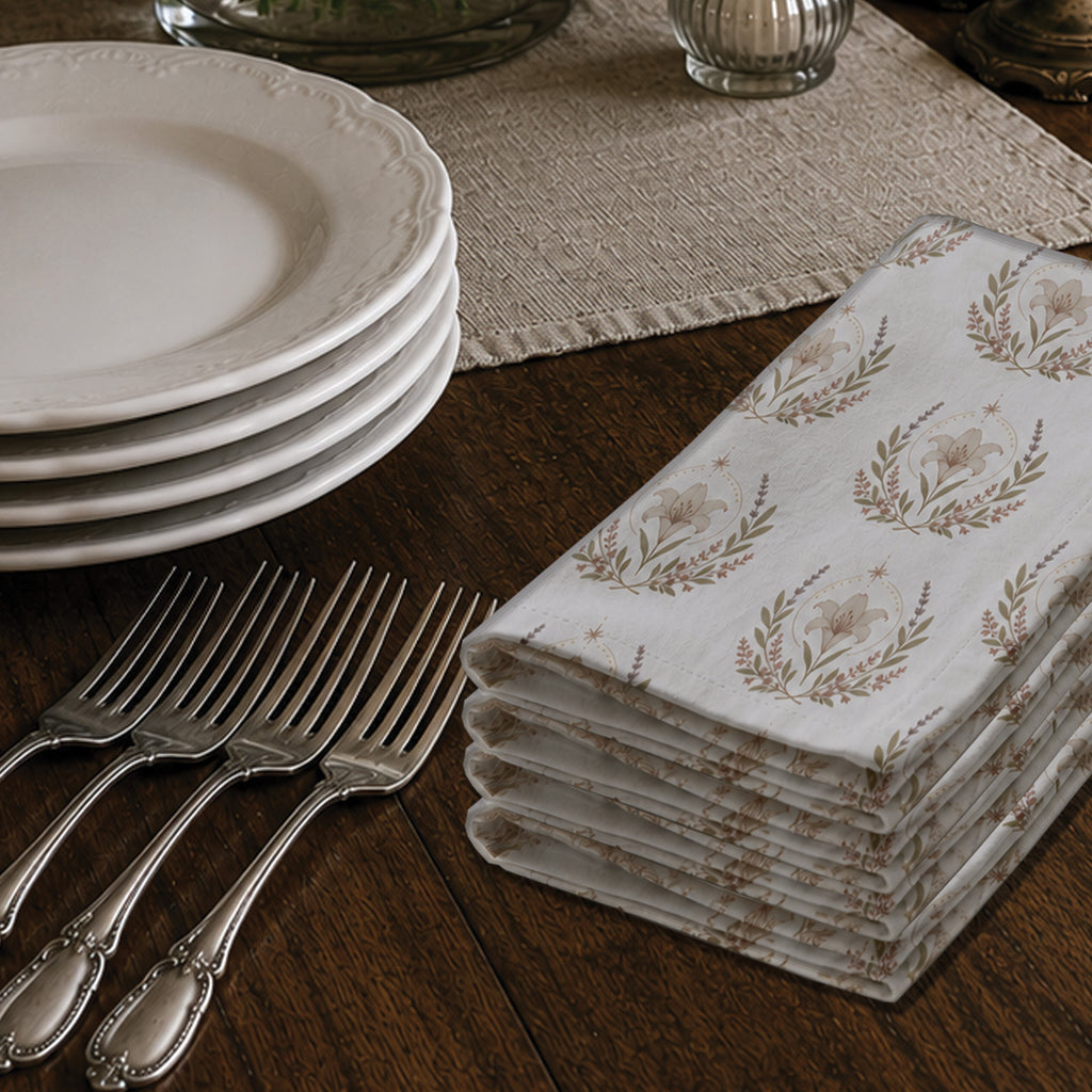 Marian Feast Emblem Napkins, 4-set