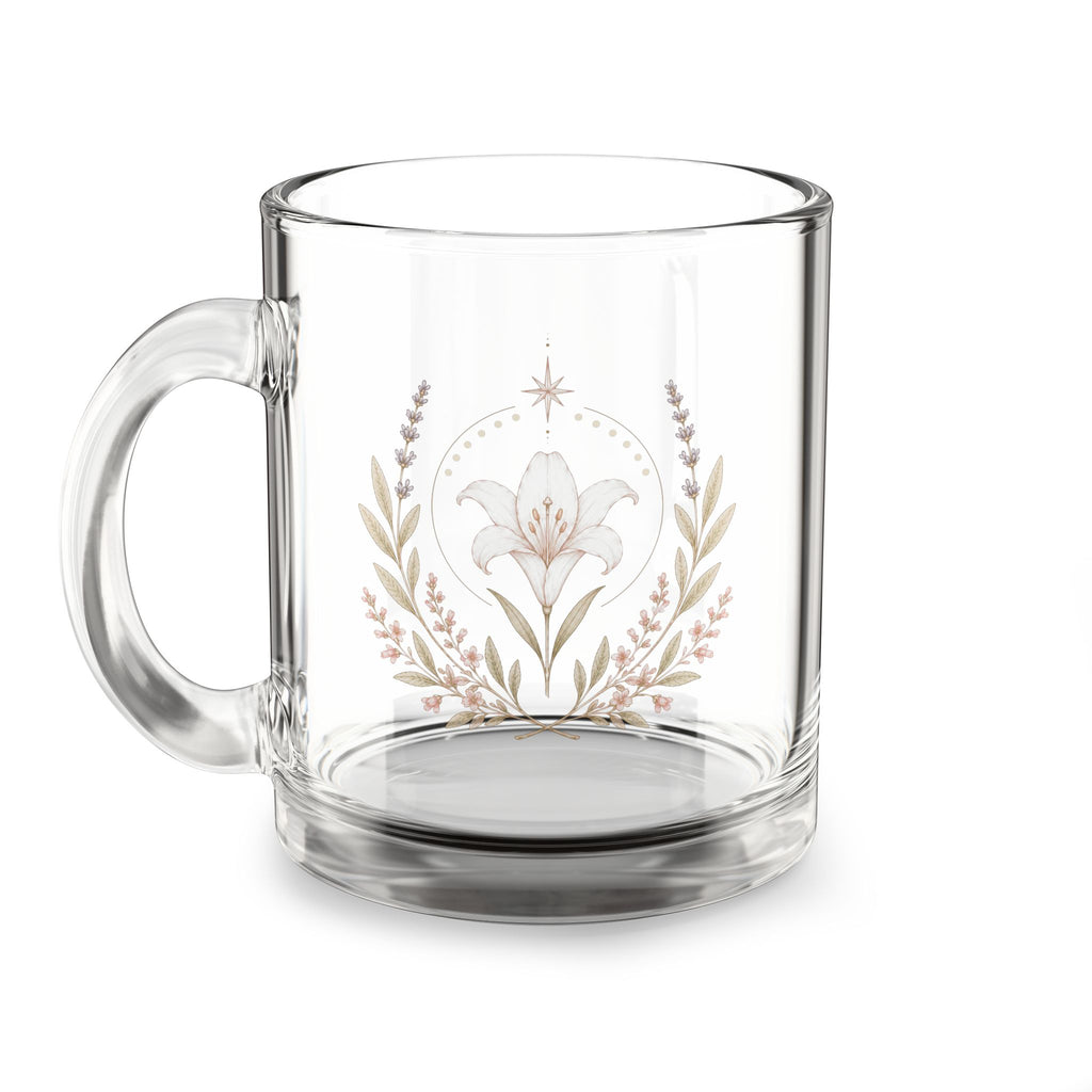 Marian Feast Emblem Glass Mug, 10oz