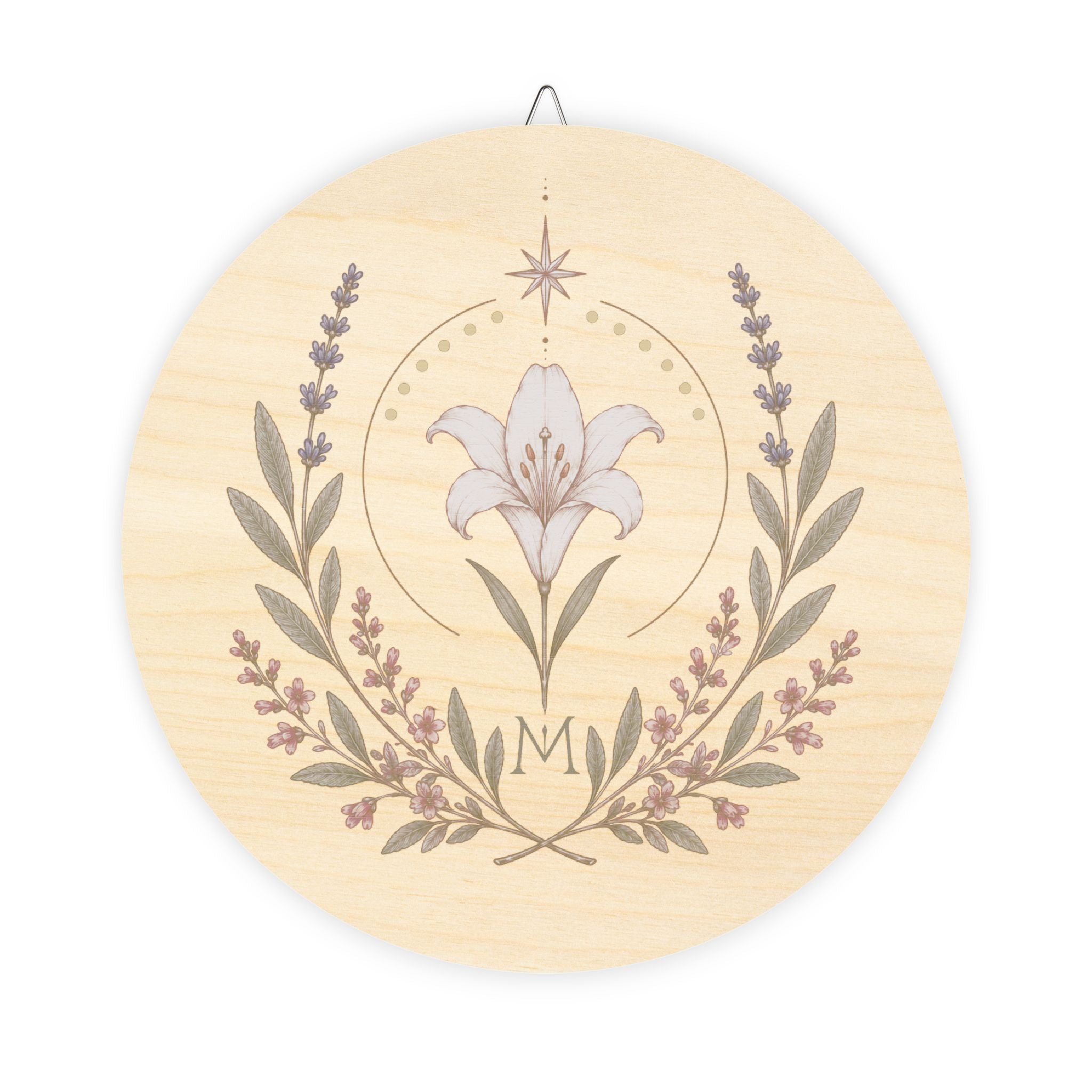 Marian Feast Emblem Wood Sign
