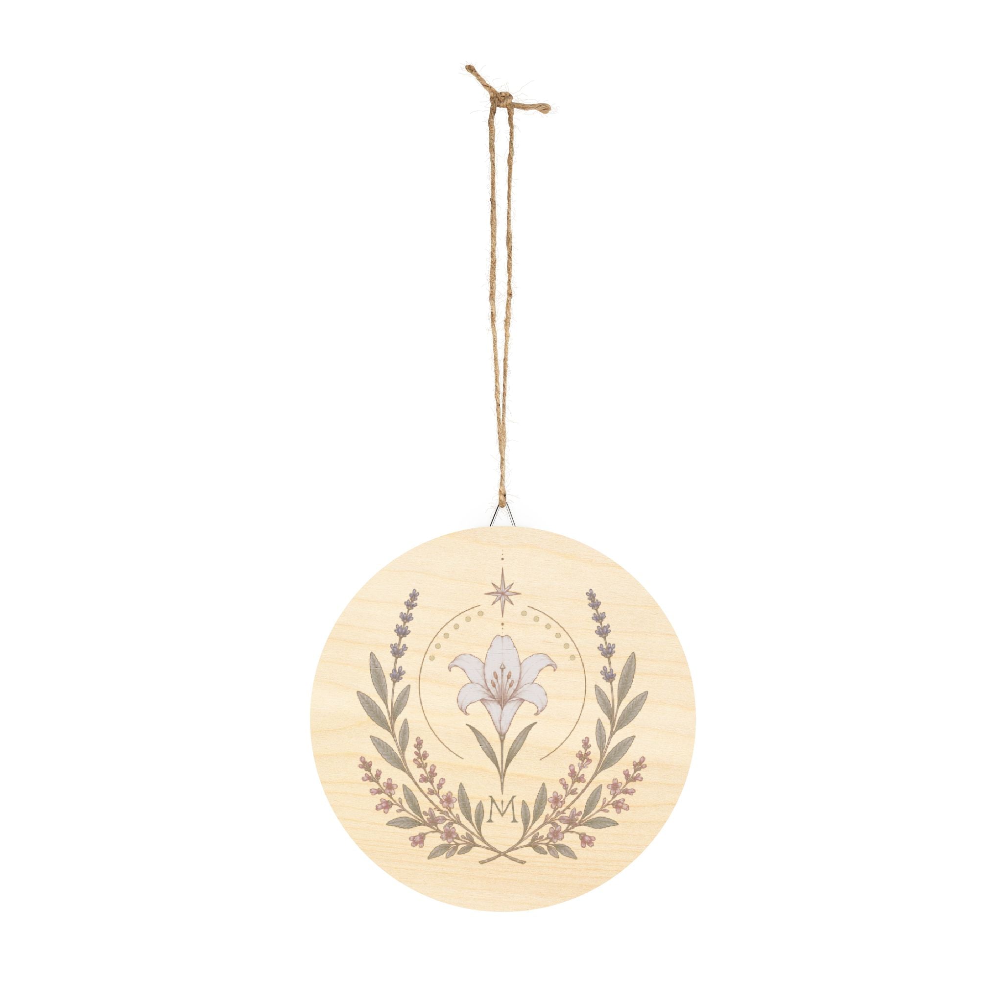 Marian Feast Emblem Wood Sign