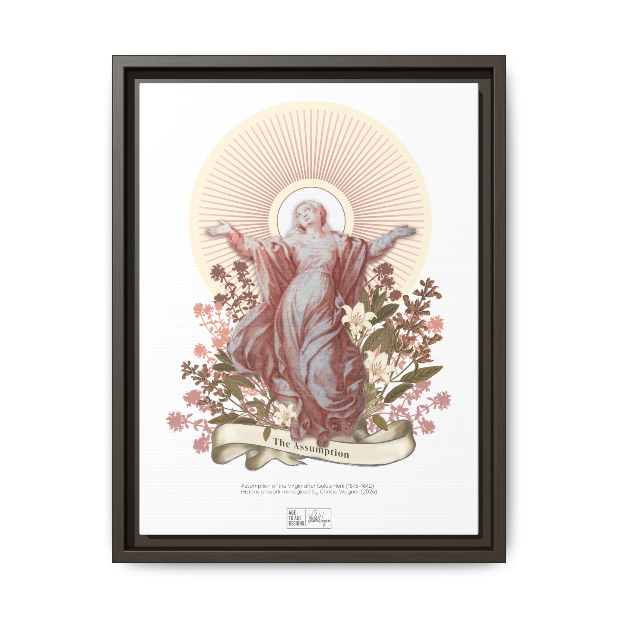 The Assumption Matte Canvas, Framed (Multi-color)