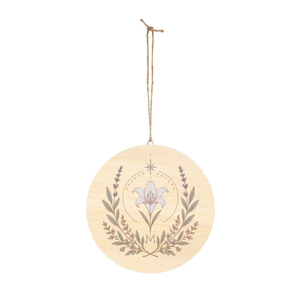 Marian Feast Emblem Wood Sign
