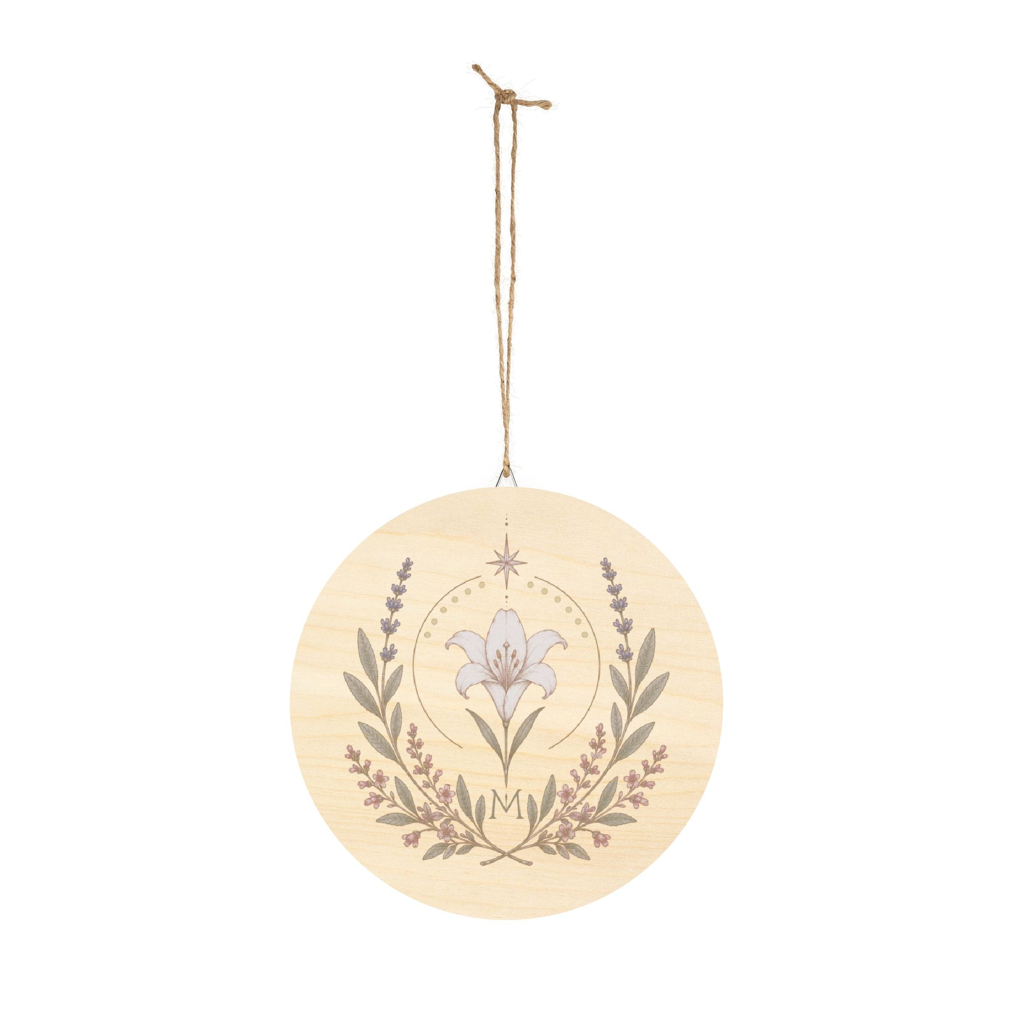 Marian Feast Emblem Wood Sign