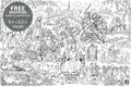 60x40 Great Big Feast: Fall Church Year Coloring Poster | September–November | Liturgy + Home